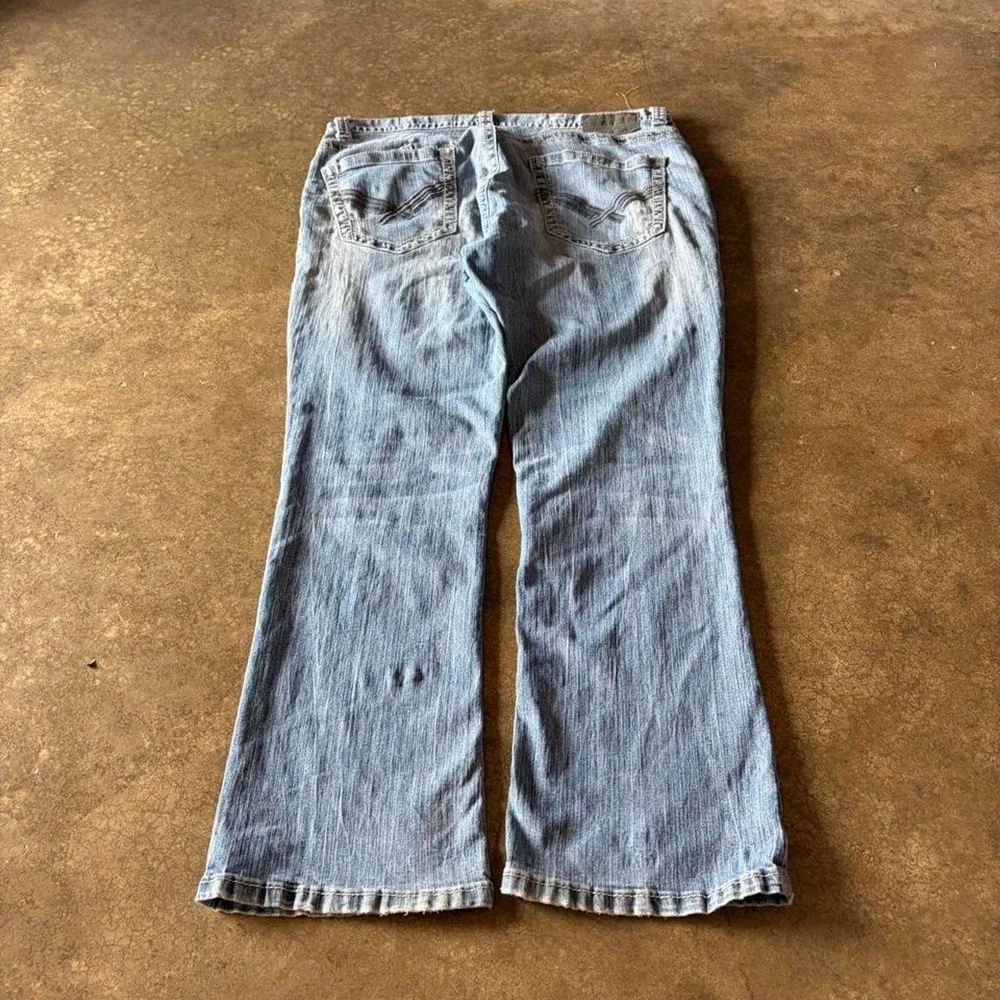 2000s axel light wash bootcut jeans